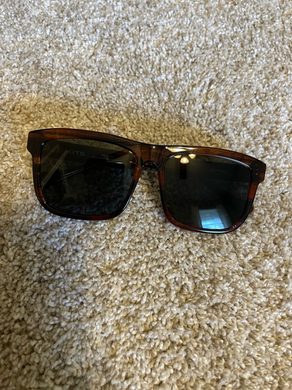 KITS Classic Tortoiseshell Sunglasses with Dark Lenses